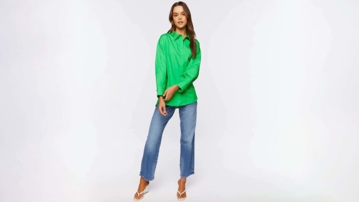 oversized poplin shirt forever 21